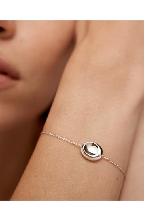 Monica Vinader Sterling Silver Aria Chain Bracelet In Metallic