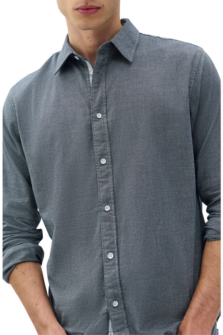Tomlin Cotton Dobby Button-Up Shirt, Alternate, color, SKYBLUE