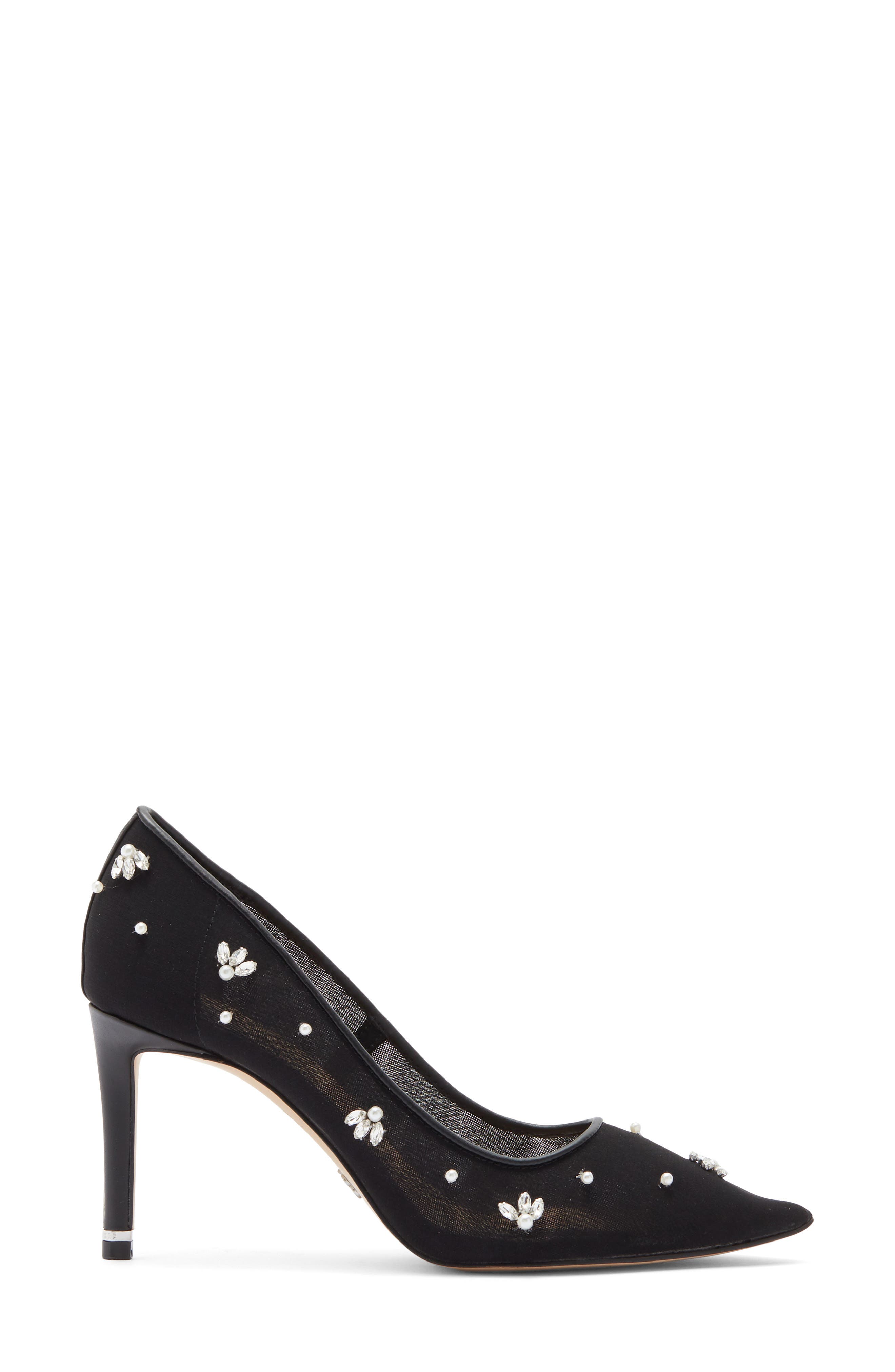 Ted Baker London Charlotte Embellished Pump, Alternate, color, Black