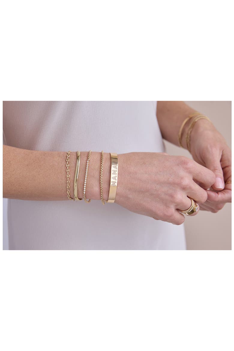Box Chain Bracelet, Alternate, color, YELLOW GOLD