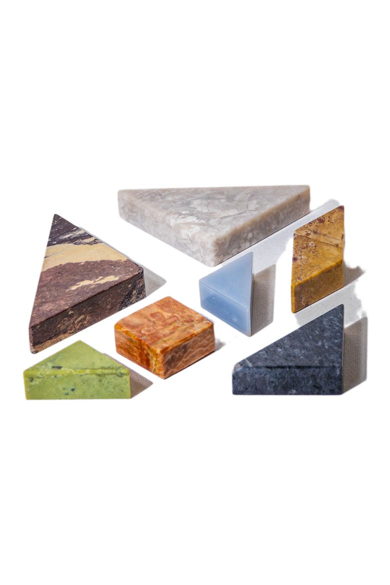 Tangram 3D Gemstone Puzzle, Alternate, color, Multi