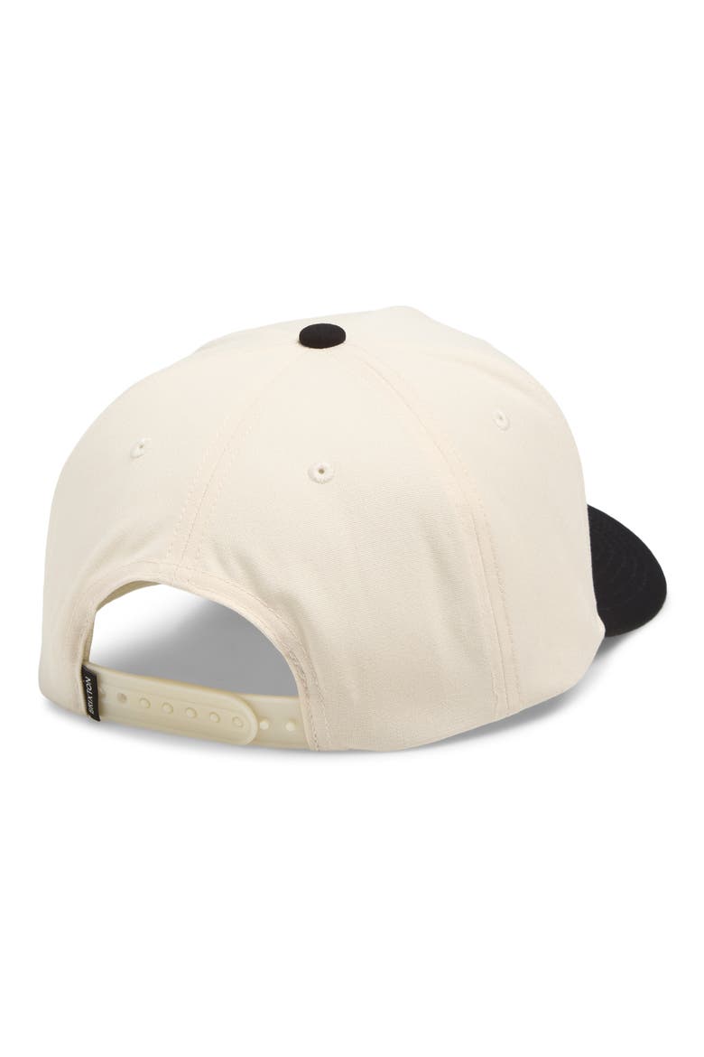 Good Times Organic Cotton Snapback Baseball Cap, Alternate, color, BLACK/ WHITECAP