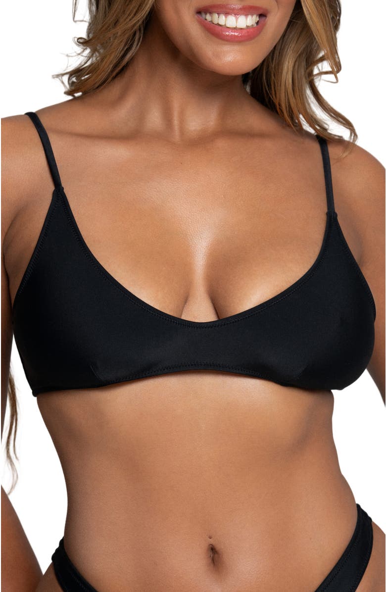 Bright Swimwear Sofie Top, Alternate, color, Black