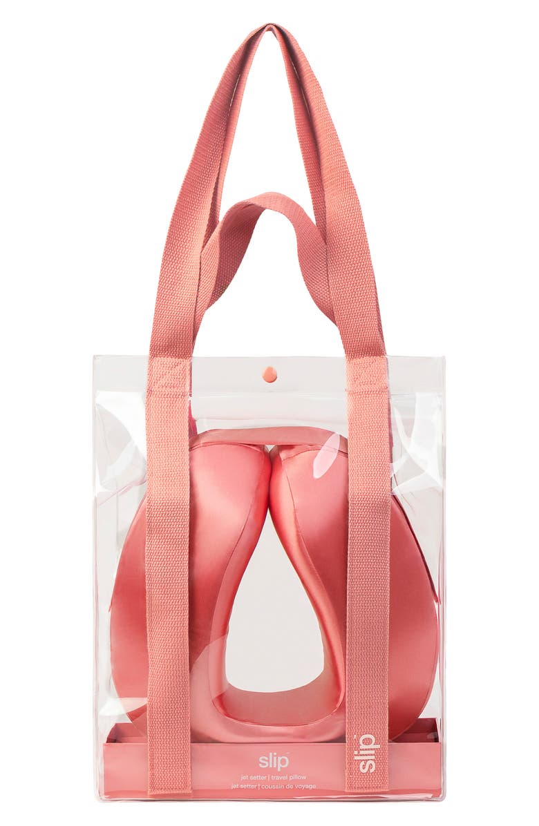 slip Pure Silk Travel Pillow, Main, color, Blush