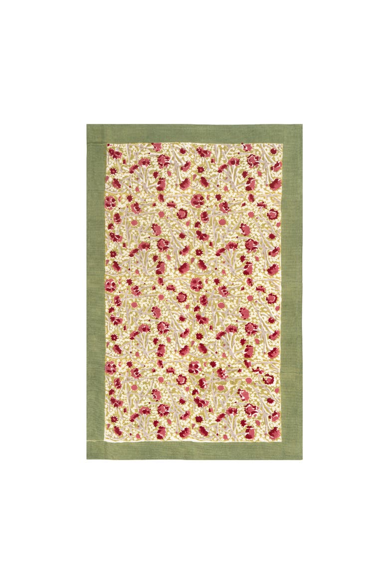 Meadows Tea Towels, Alternate, color, Red/Green 30" x 20"