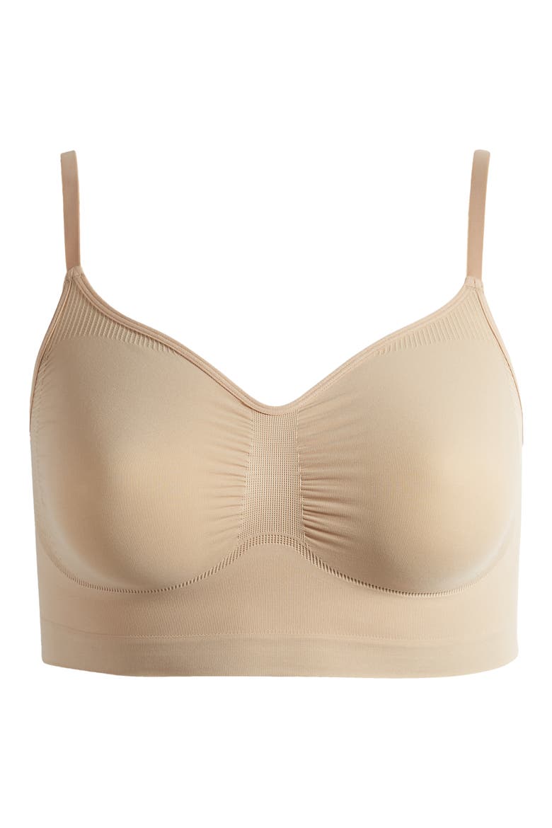 Seamless Sculpt Bralette, Main, color, CLAY