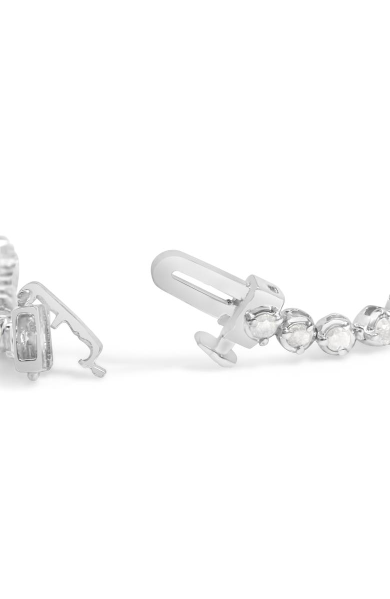 Haus of Brilliance .925 Sterling Silver 2.0 Cttw Diamond 3 Prong Set Tennis Bracelet, Alternate, color, Silver