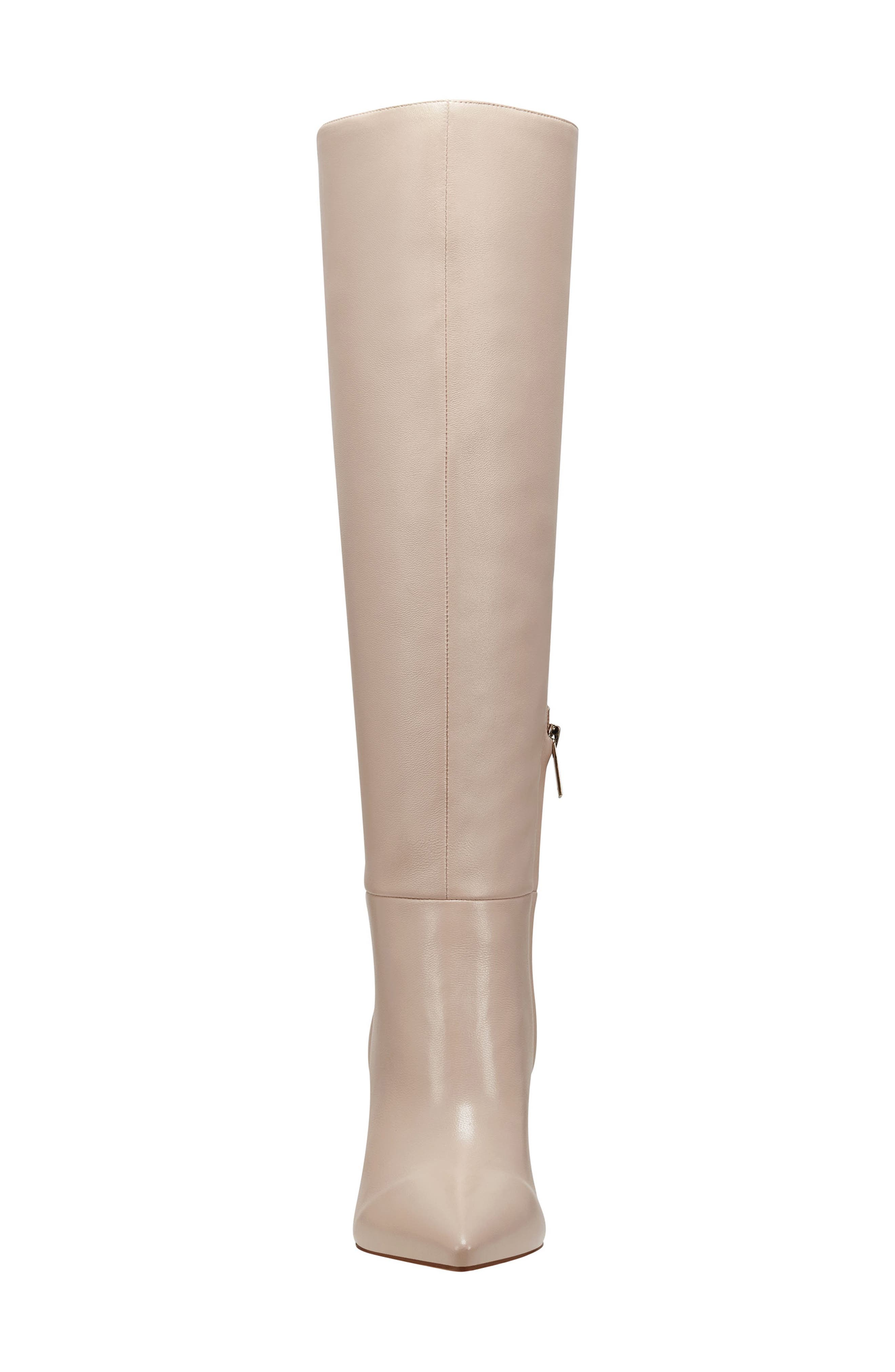 Marc Fisher LTD Georgiey Pointed Toe Knee High Boot, Alternate, color, Light Natural