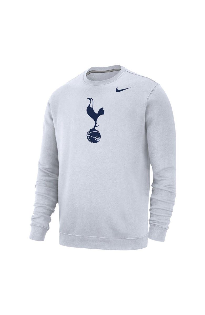Nike Men's Nike White Tottenham Hotspur Fleece Pullover Sweatshirt, Main, color, 