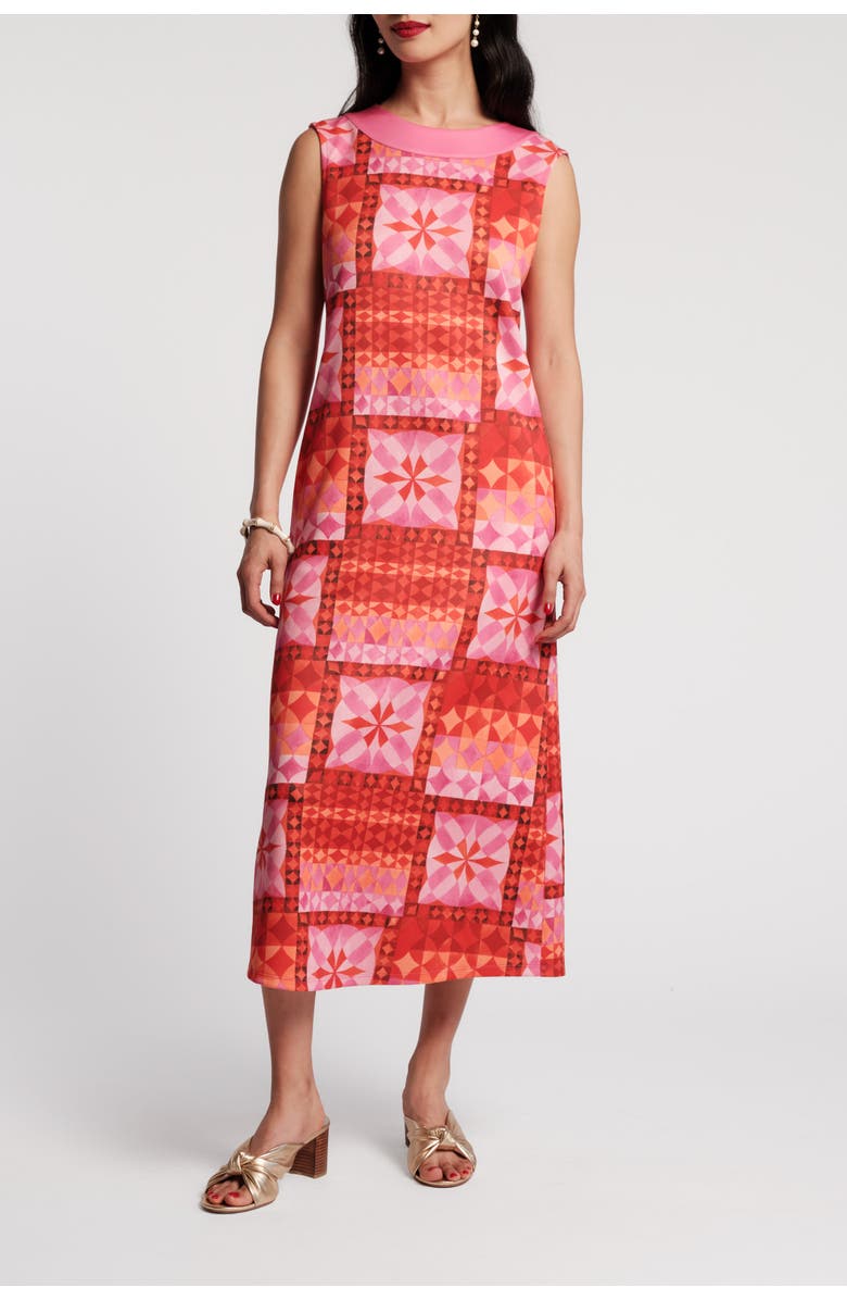 Frances Valentine Joan Maxi Mosaic Dress, Main, color, Pink/Multi