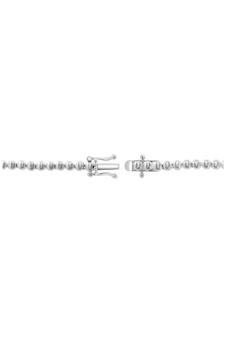 Sterling Silver Lab Grown Diamond Tennis Necklace, Alternate, color, SILVER