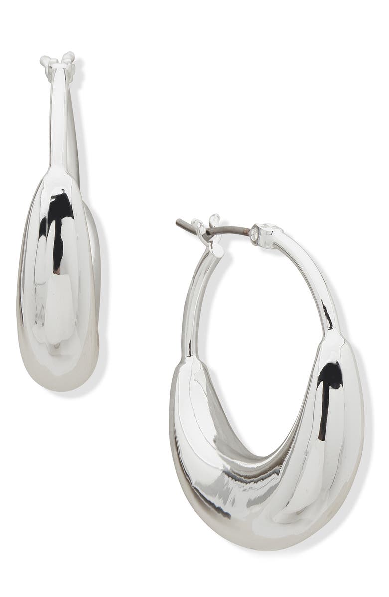 DKNY Lynn Puffy Hoop Earrings, Main, color, 