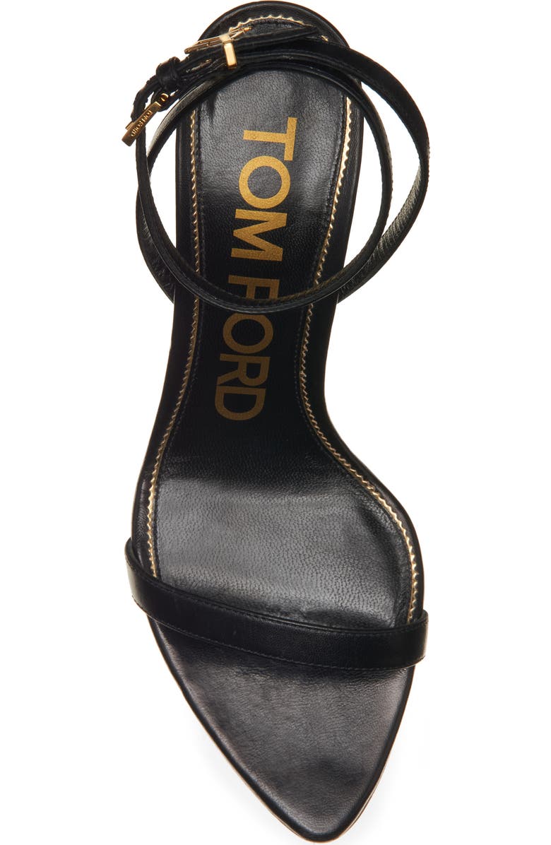 TOM FORD Padlock Naked Pointy Toe Sandal, Alternate, color, Black