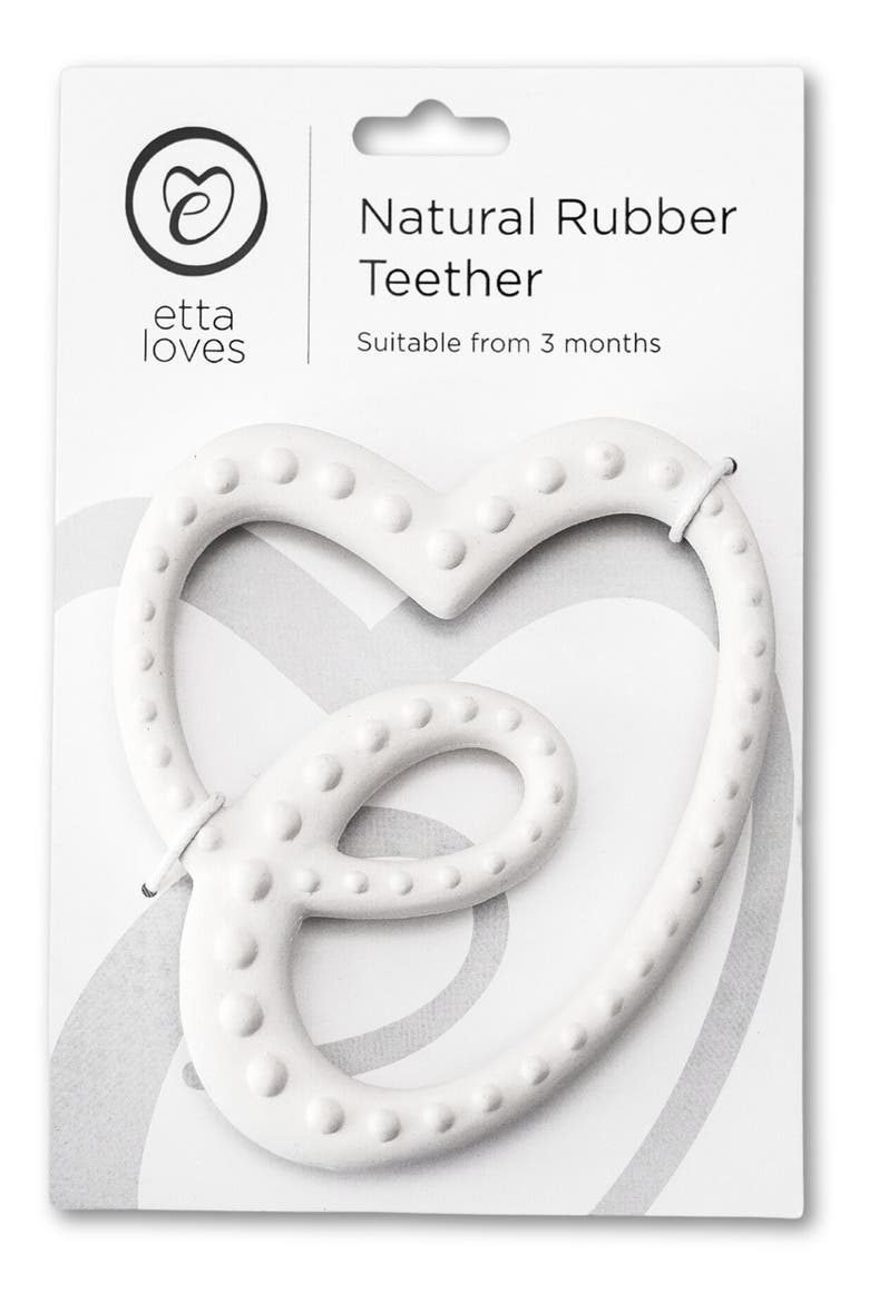 Kids' Sensory Rubber Teether, Alternate, color, WHITE