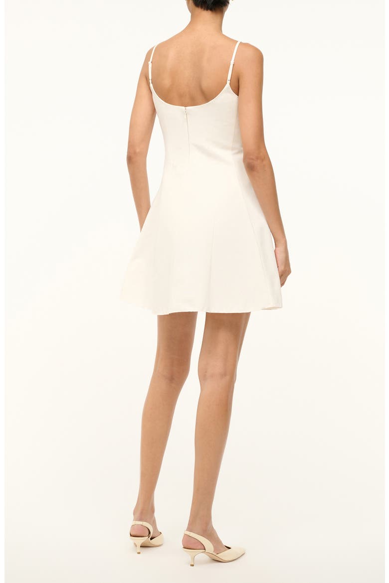 Joy Sleeveless Flare Minidress, Alternate, color, IVORY