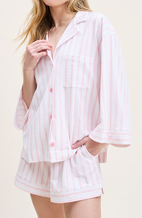 PETITE PLUME PETITE PLUME OLIVIA PIMA COTTON SHORT PAJAMAS 