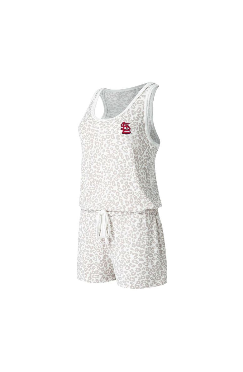 CONCEPTS SPORT Women's Concepts Sport Cream St. Louis Cardinals Montana Hacci Knit Romper, Main, color, Cream