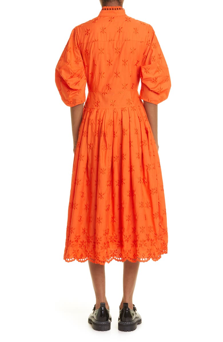 Erdem Zelda Apolonia Print Puff Sleeve Midi Dress, Alternate, color, 