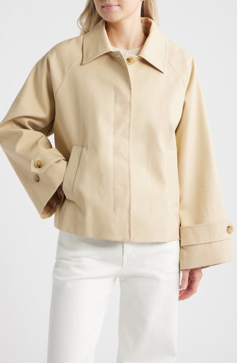 Cuba Oversize Short Cotton Trench Coat