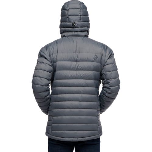 Black Diamond Access Down Hooded Jacket In Gray