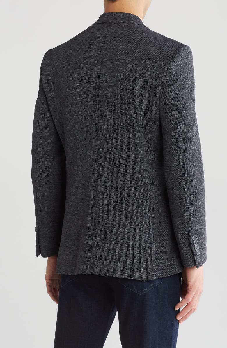 Lucky Brand Mélange Knit Sport Coat, Alternate, color, Black
