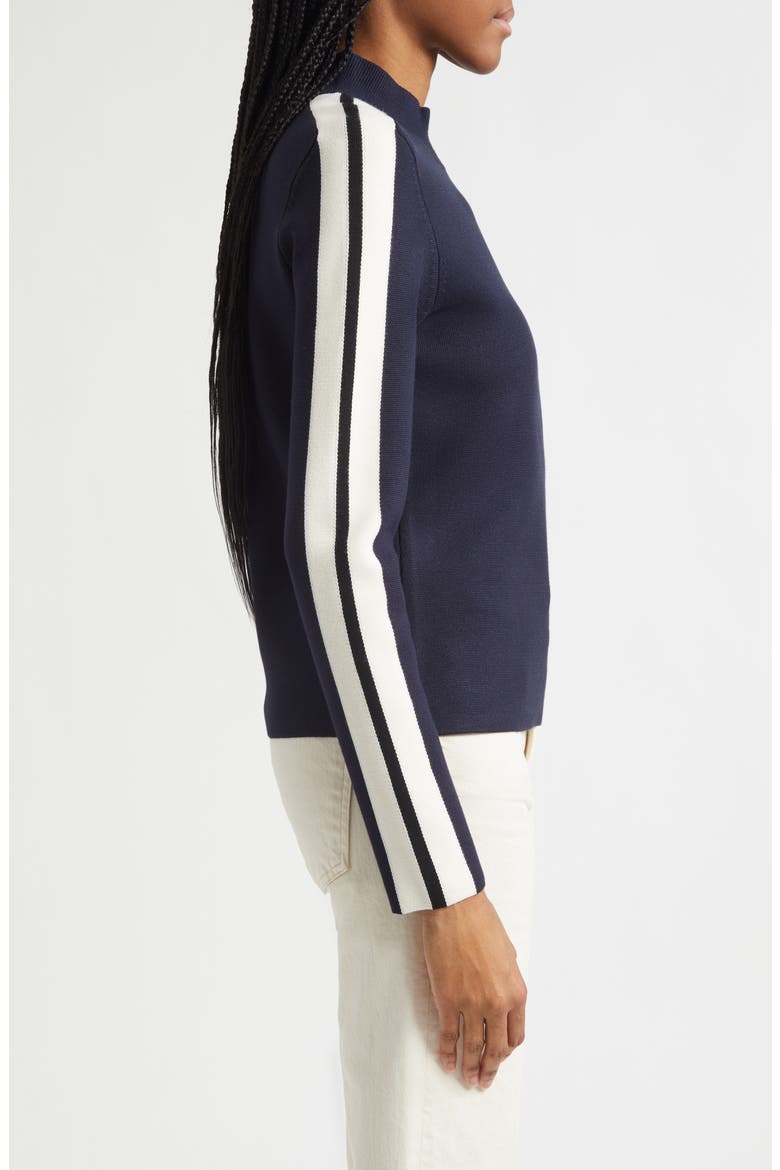 Asante Side Stripe Sweater, Alternate, color, NAVY