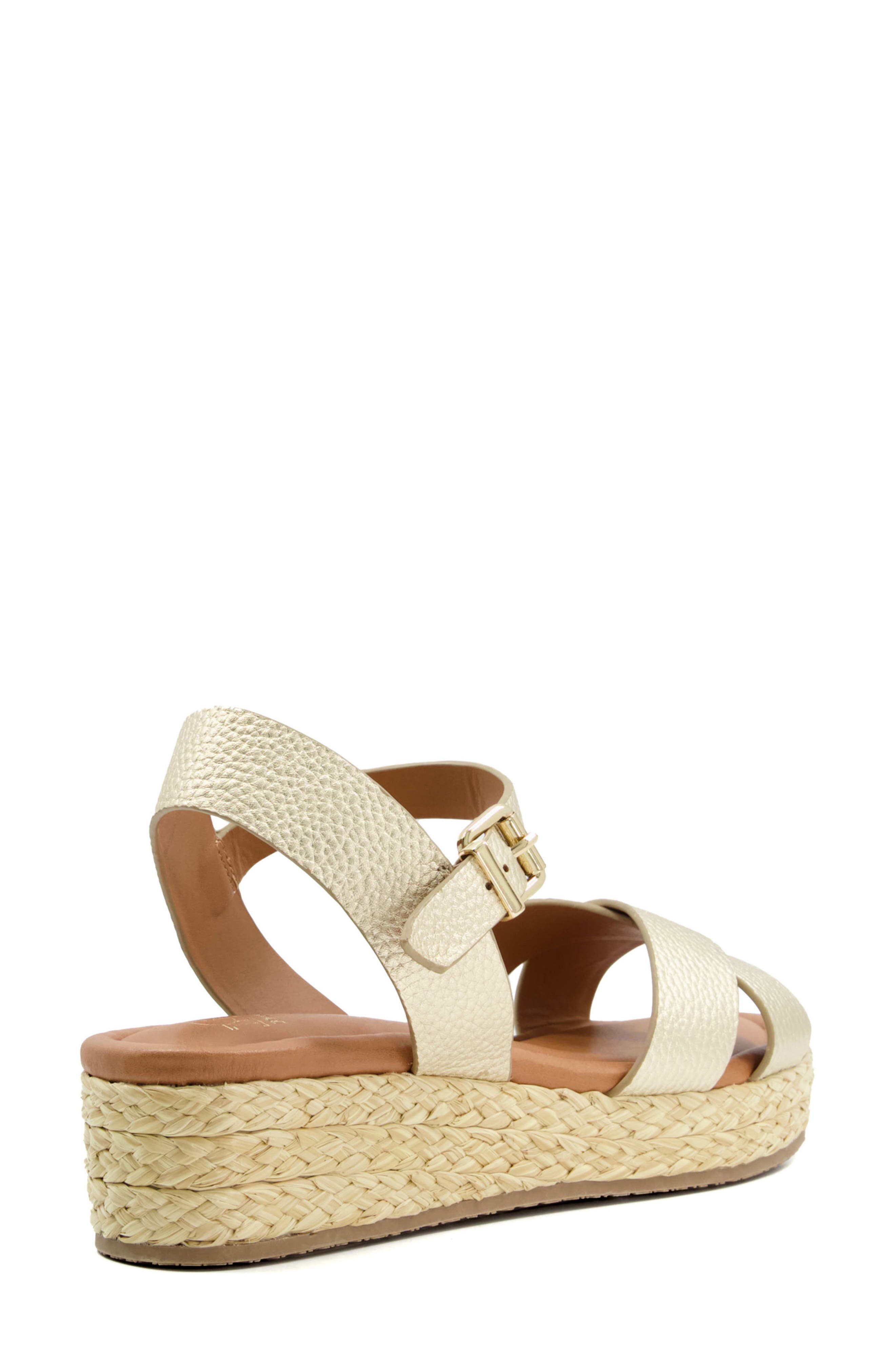 Linnie Platform Wedge Sandal, Alternate, color, GOLD