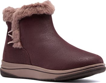 Clarks® Breeze Faux Fur Lined Boot - Wide Width Available (Women