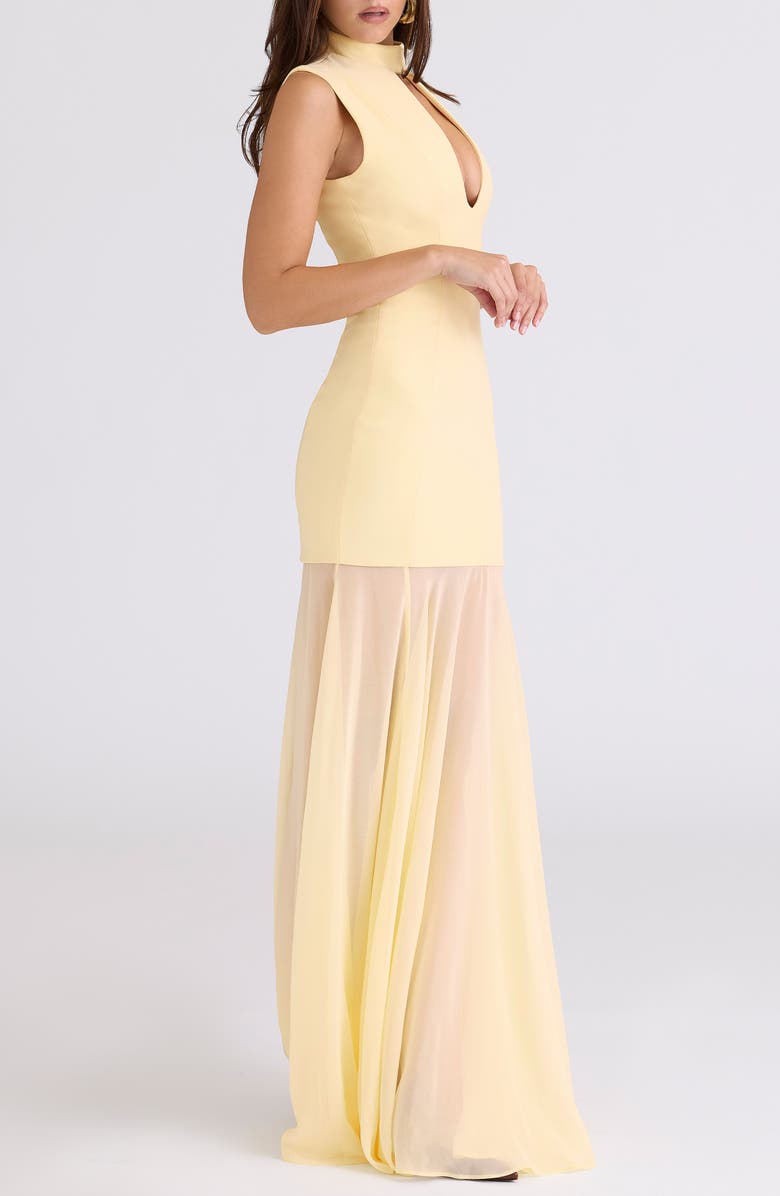 HOUSE OF CB Raphaella Sleeveless Stretch Crepe Gown, Alternate, color,