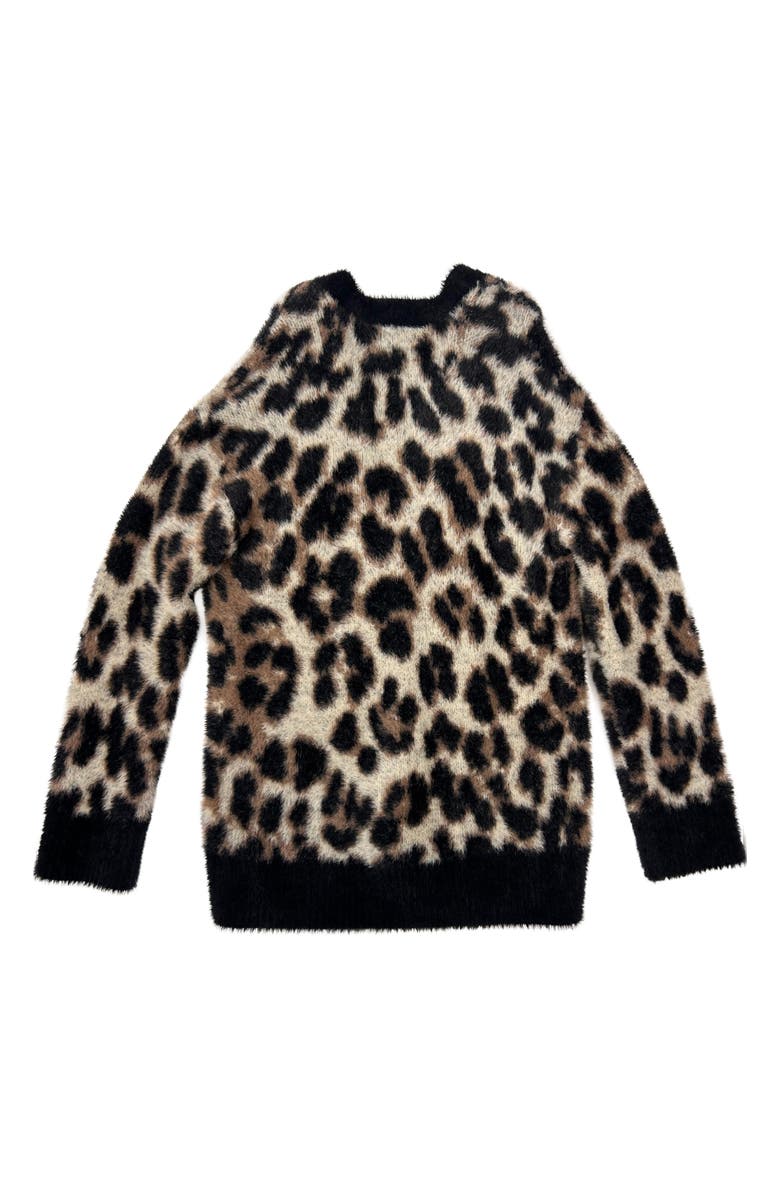 Design History Kids' Animal Spot Cardigan, Alternate, color, Tan Suede Combo