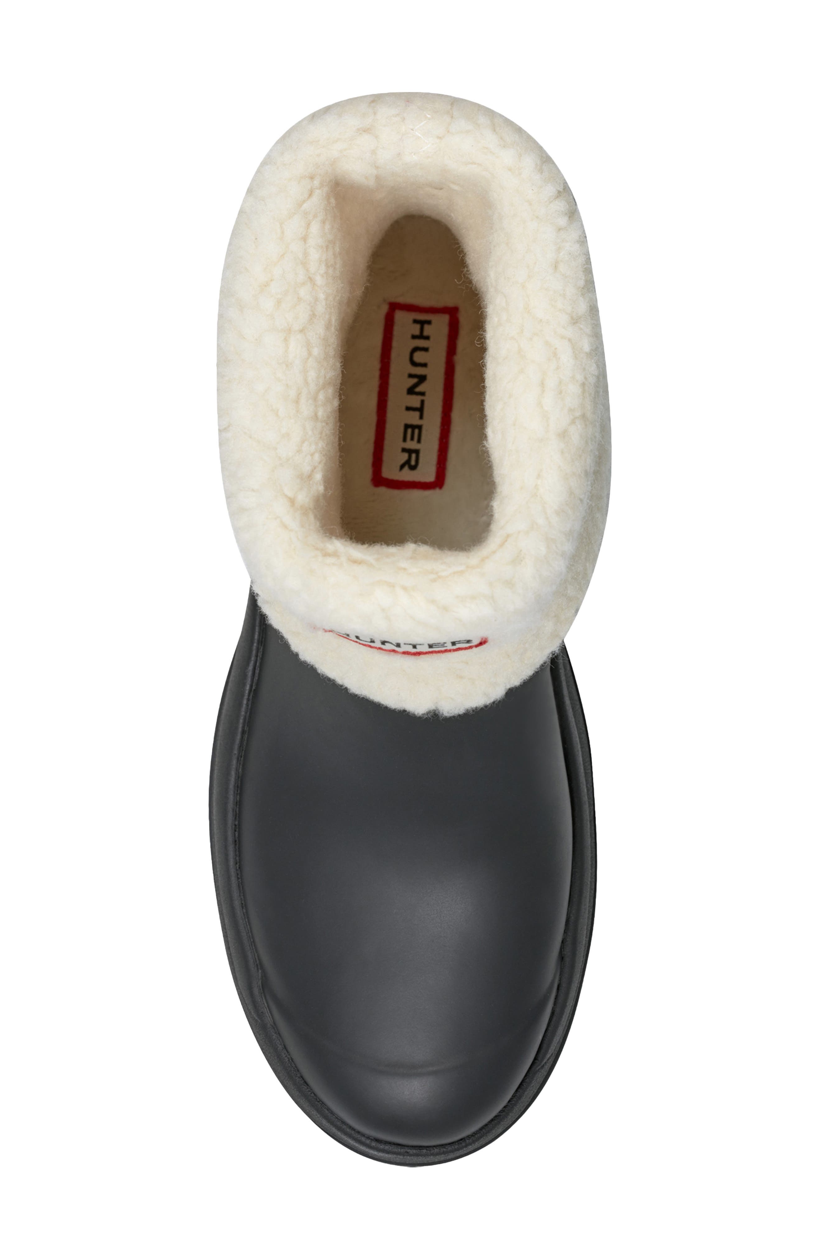 Hunter Esme Lug Sole Waterproof Snow Bootie, Alternate, color, Black 001