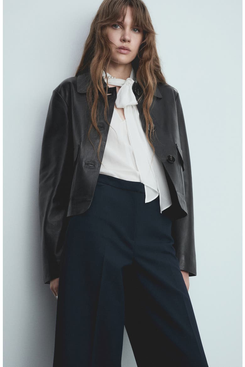 Wide Leg Crop Pants, Alternate, color, DARK NAVY
