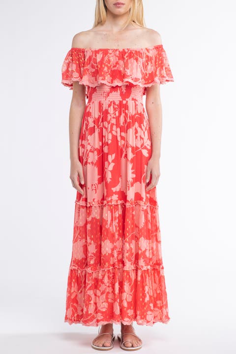 Georgia Cover-Up Maxi Flower Dress