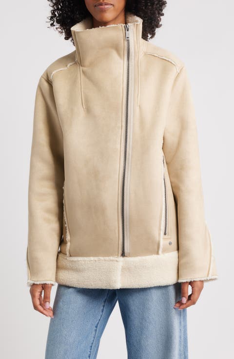 Avelie Luxefluff Faux Shearling Jacket