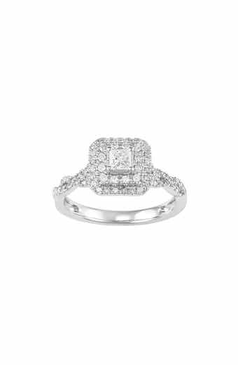Frankie & Zoe Double Diamond Halo Ring