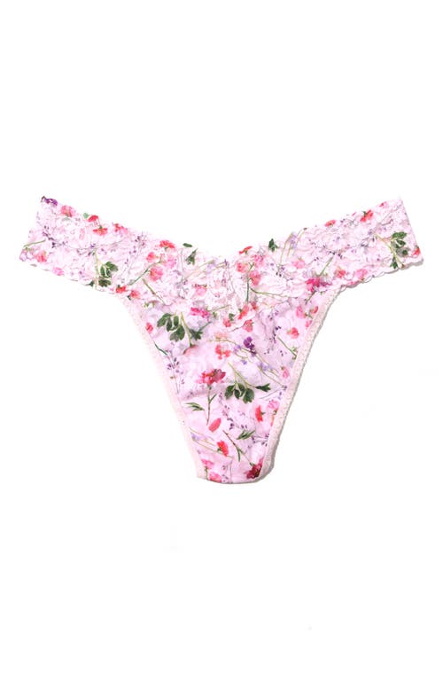 Hanky Panky Print Original Rise Thong In Pink