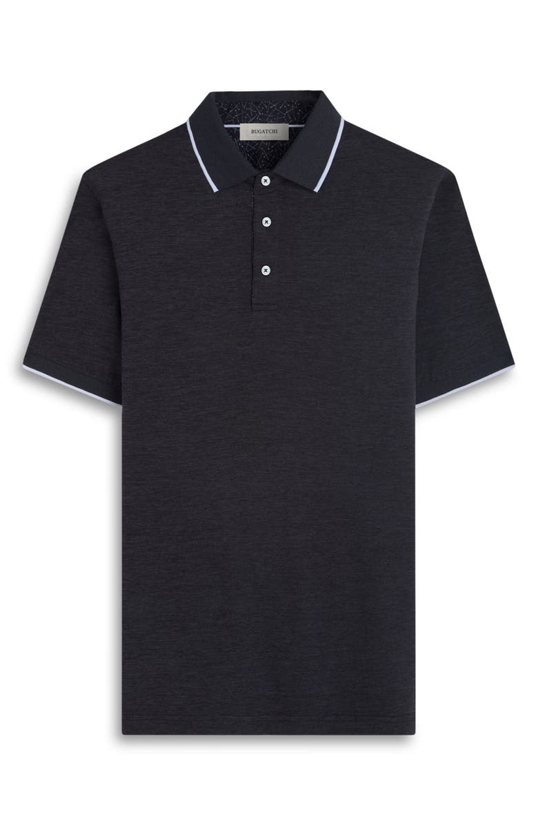 Bugatchi Three-Button Performance Polo, Alternate, color, Black