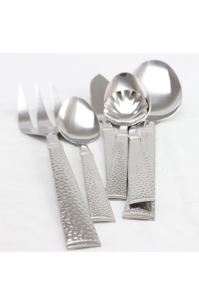 Gibson Prato 24 Piece Stainless Steel Flatware Set, Alternate, color, Metallic Silver