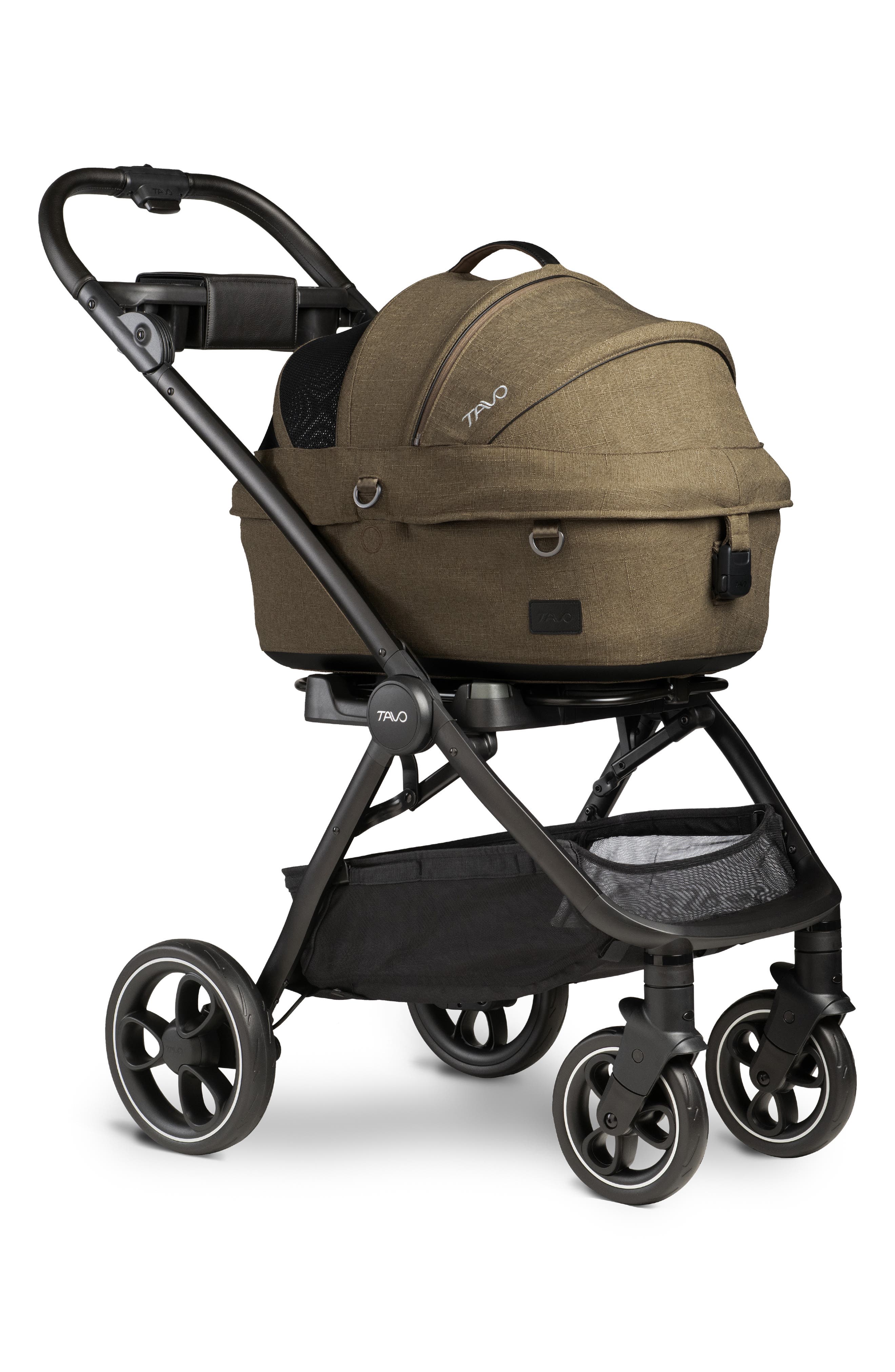 TAVO PETS Maeve™ Small Flex 3-in-1 Pet Car Seat & Stroller in Brindle at Nordstrom
