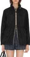 Burberry Check Trim Nylon Parka