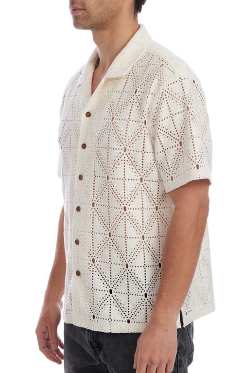 Px Openwork Camp Shirt In White