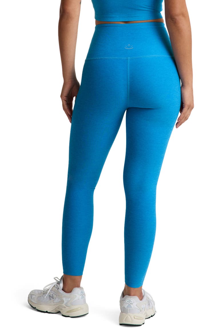 Caught in the Midi High Waist Leggings, Alternate, color, MALIBU LAGOON HEATHER