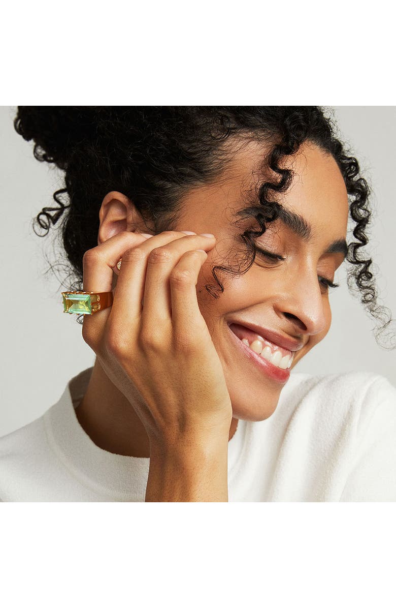 Dean Davidson Baguette-Cut Prasiolite Castle Ring, Alternate, color, 