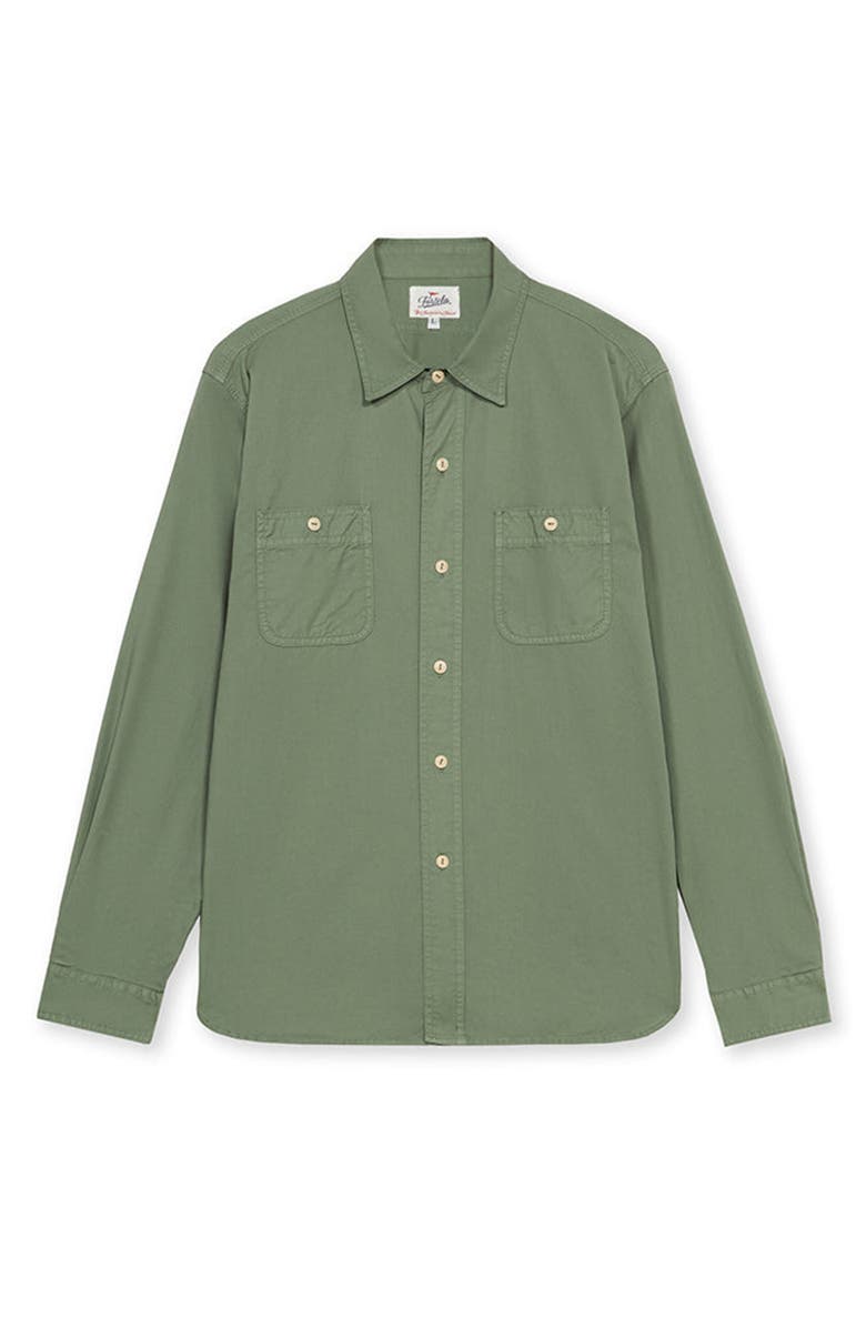 Fortela Work Shirt with Patch Pockets, Main, color, Green
