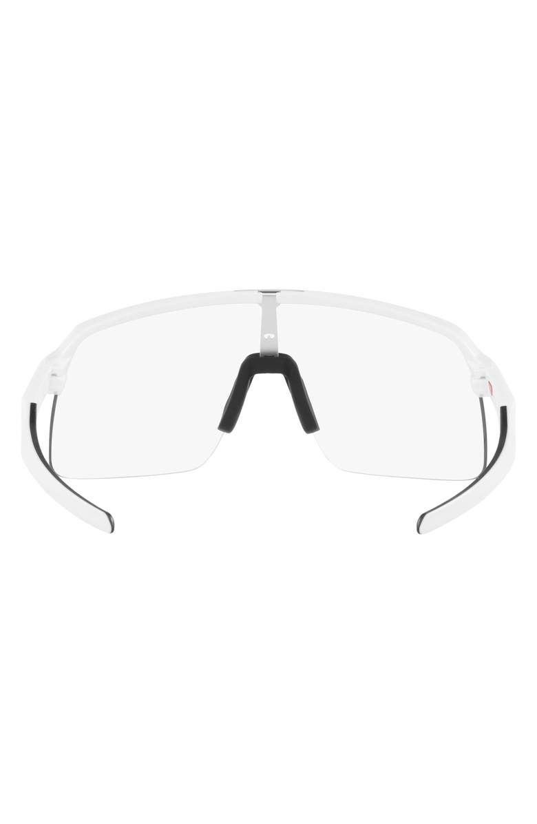 Oakley Sutro Lite Photochromic Shield Sunglasses, Alternate, color, White