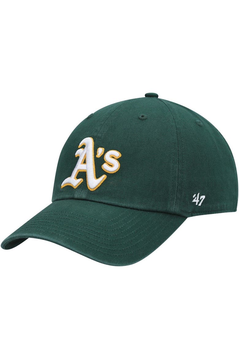 Men's '47 Green Oakland Athletics Clean Up Adjustable Hat, Main, color, Green
