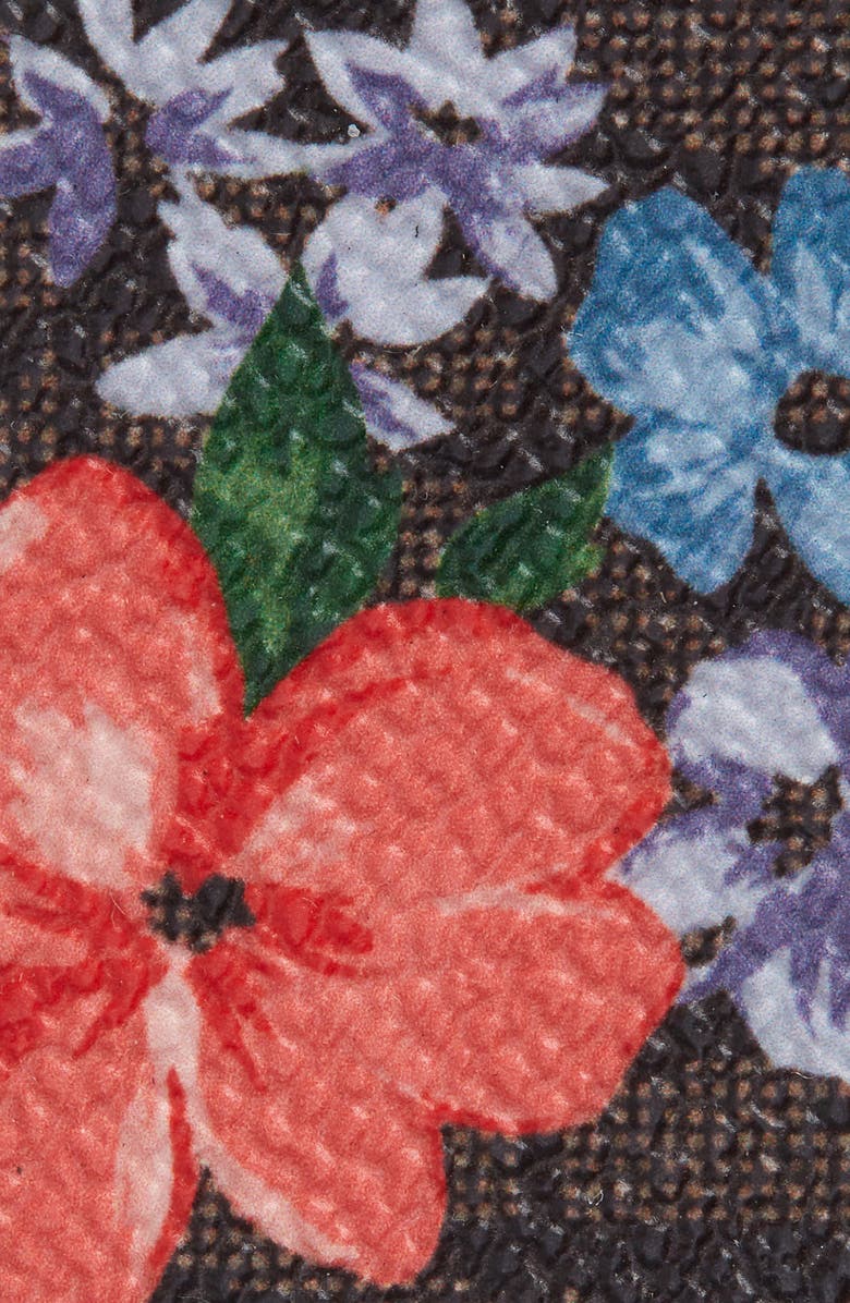 Michael Kors Floral Monogram Faux Leather Belt, Alternate, color, 