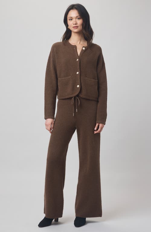 Splendid X @cellajaneblog Bouclé Cardigan In Brown