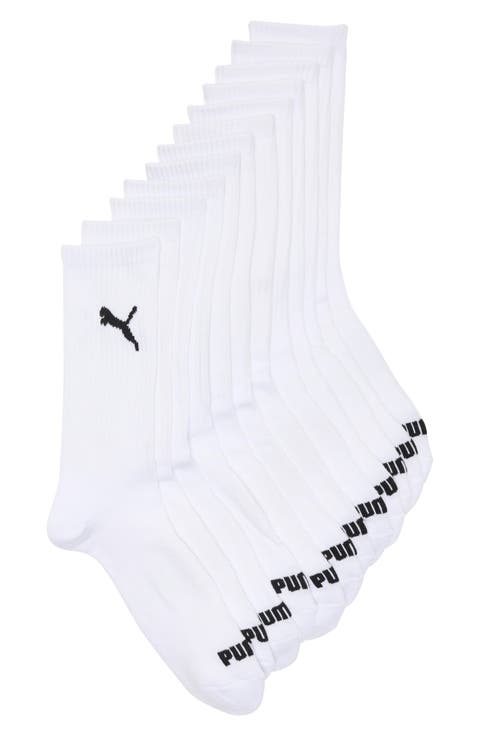 6-Pack Sport Terry Crew Socks