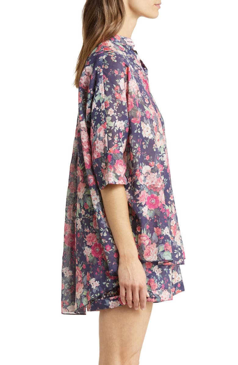 Papinelle Grace Cotton & Silk Short Pajamas, Alternate, color, Grace Floral